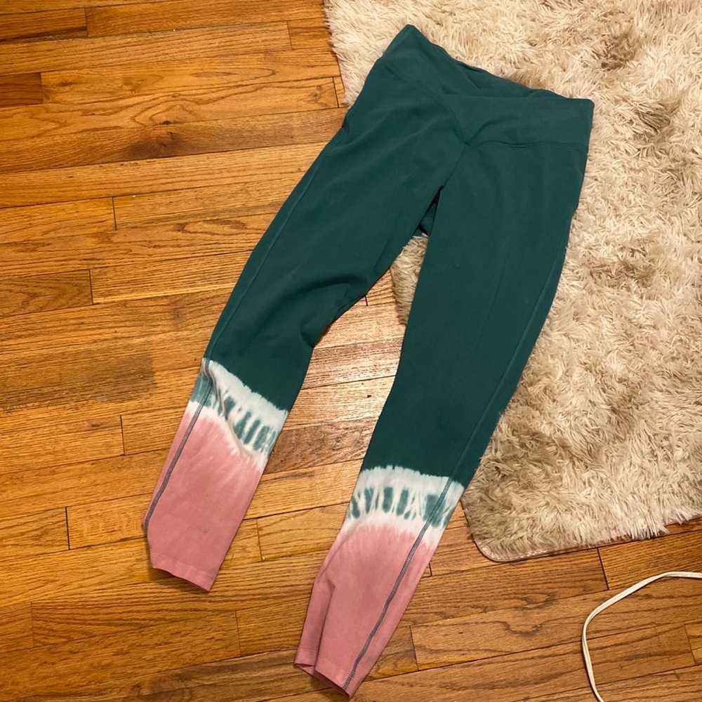 High waist full length v cross legging